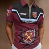 West Ham United FC Custom Name New Design Zipper Polo Shirt
