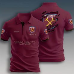 West Ham United FC Custom Name New Design Polo Shirt