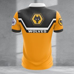 Wolverhampton Wanderers FC Custom Name New Design Zipper Polo Shirt