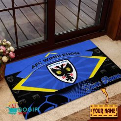 AFC Wimbledon Custom Name Rubber Doormat