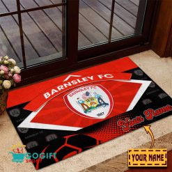 Barnsley FC Custom Name Rubber Doormat