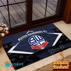 Bolton Wanderers FC Custom Name Rubber Doormat