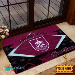 Burnley FC Custom Name Rubber Doormat