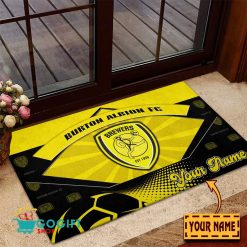 Burton Albion FC Custom Name Rubber Doormat