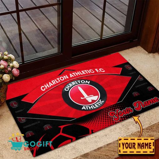 Charlton Athletic FC Custom Name Rubber Doormat