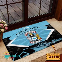 Coventry City FC Custom Name Rubber Doormat