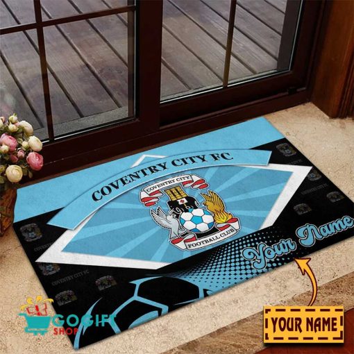 Coventry City FC Custom Name Rubber Doormat