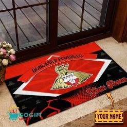 Doncaster Rovers FC Custom Name Rubber Doormat
