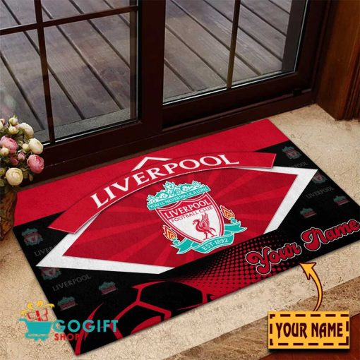Liverpool FC Custom Name Rubber Doormat