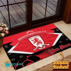 Middlesbrough FC Custom Name Rubber Doormat