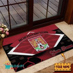 Northampton Town FC Custom Name Rubber Doormat