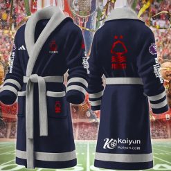 Nottingham Forest FC Custom Name New Version Fleece Bathrobe