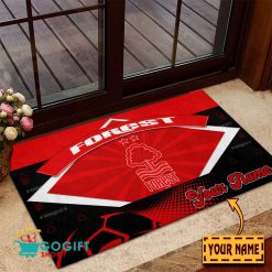 Nottingham Forest FC Custom Name Rubber Doormat