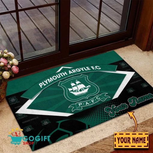 Plymouth Argyle FC Custom Name Rubber Doormat