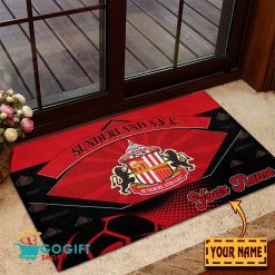 Sunderland AFC Custom Name Rubber Doormat