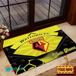 Watford FC Custom Name Rubber Doormat