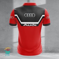 Audi Custom Name New Design Zipper Polo Shirt