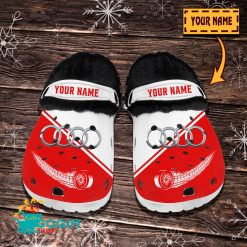Audi Custom Name New Edition BW Fleece Crocs