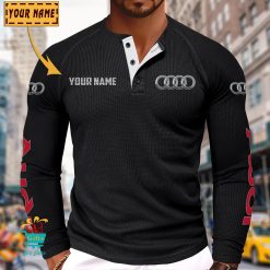 Audi Custom Name New Edition Henley Long Sleeve Shirt