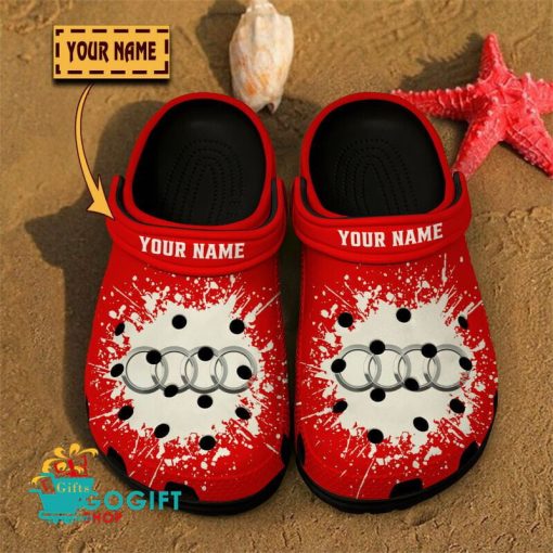 Audi Custom Name Special Edition BW Crocs