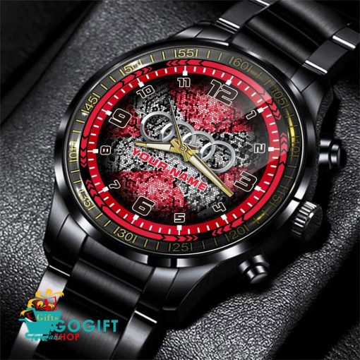 Audi Custom Name Steel Watch