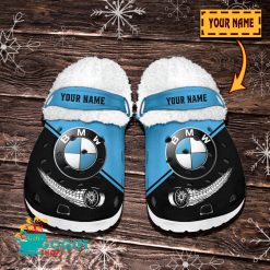 BMW Custom Name New Edition BW Fleece Crocs