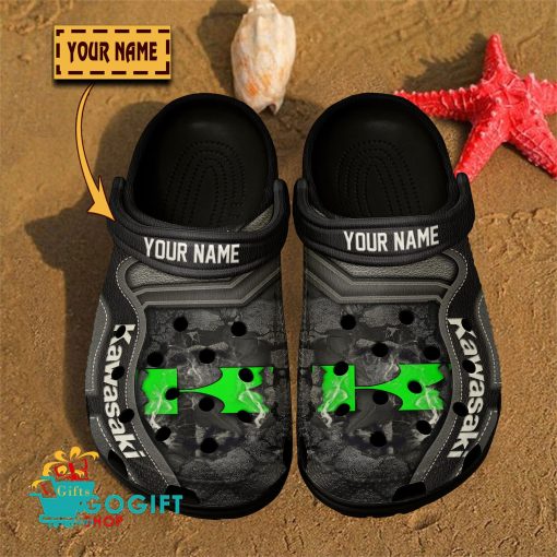 Kawasaki Custom Name Fan Edition BW Crocs