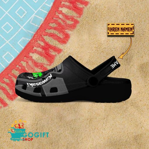 Kawasaki Custom Name Fan Edition BW Crocs