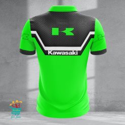 Kawasaki Custom Name New Design Zipper Polo Shirt