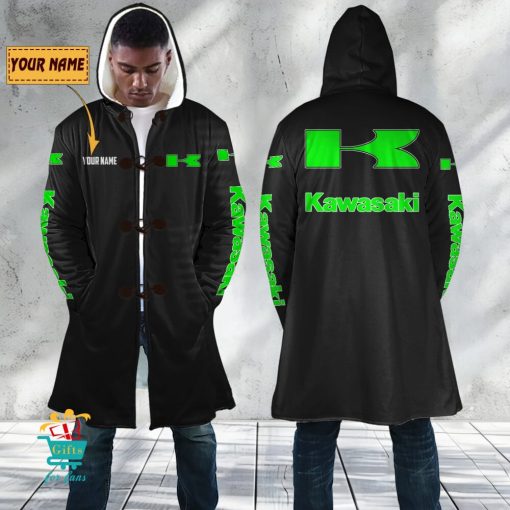 Kawasaki Custom Name New Edition Hooded Overcoat
