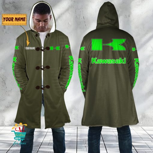 Kawasaki Custom Name New Edition Hooded Overcoat