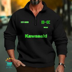 Kawasaki Custom Name New Edition Zipper Sweatshirt