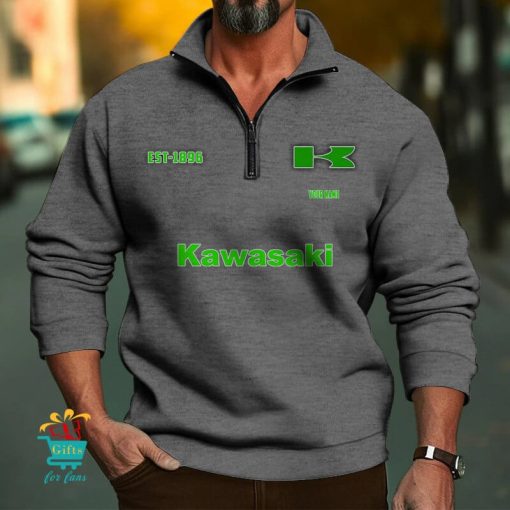 Kawasaki Custom Name New Edition Zipper Sweatshirt