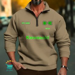 Kawasaki Custom Name New Edition Zipper Sweatshirt