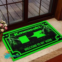 Kawasaki Custom Name Rubber Doormat