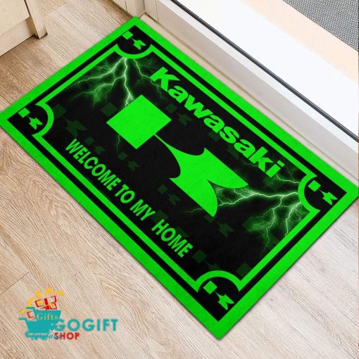 Kawasaki Custom Name Rubber Doormat