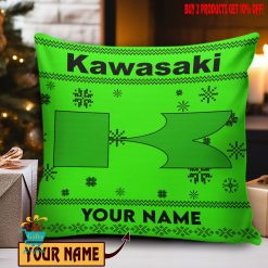 Kawasaki Custom Name Special Edition Square Pillow Case