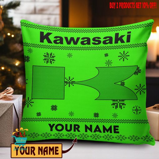 Kawasaki Custom Name Special Edition Square Pillow Case