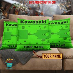Kawasaki Custom Name Special Edition Square Pillow Case