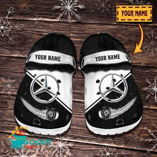 Mercedes-Benz Custom Name New Edition BW Fleece Crocs