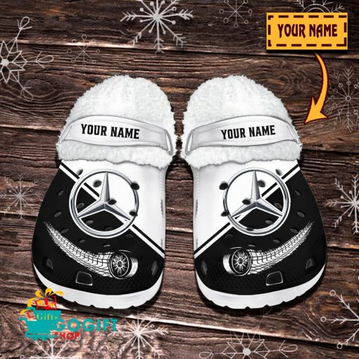 Mercedes-Benz Custom Name New Edition BW Fleece Crocs
