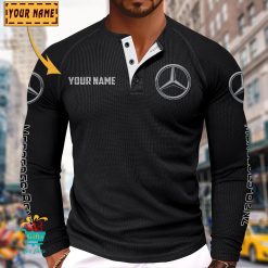 Mercedes-Benz Custom Name New Edition Henley Long Sleeve Shirt