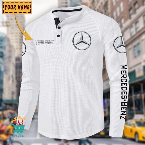 Mercedes-Benz Custom Name New Edition Henley Long Sleeve Shirt