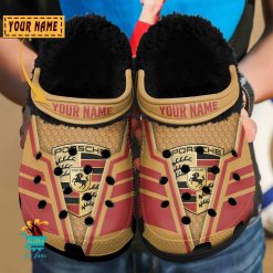 Porsche Custom Name Limited Edition BW Fleece Crocs