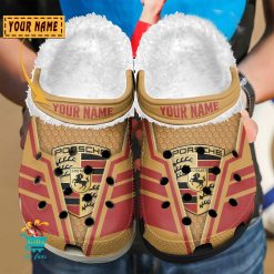 Porsche Custom Name Limited Edition BW Fleece Crocs