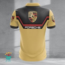 Porsche Custom Name New Design Zipper Polo Shirt