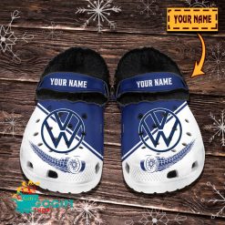 Volkswagen Custom Name New Edition BW Fleece Crocs