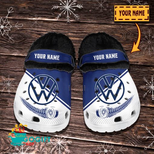 Volkswagen Custom Name New Edition BW Fleece Crocs