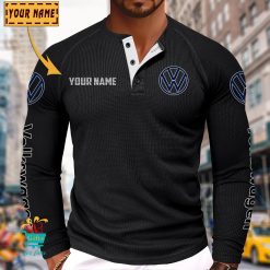Volkswagen Custom Name New Edition Henley Long Sleeve Shirt