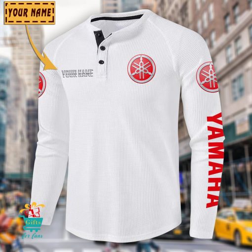 Yamaha Custom Name New Edition Henley Long Sleeve Shirt